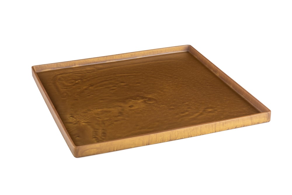 Antique Gold Square Platter