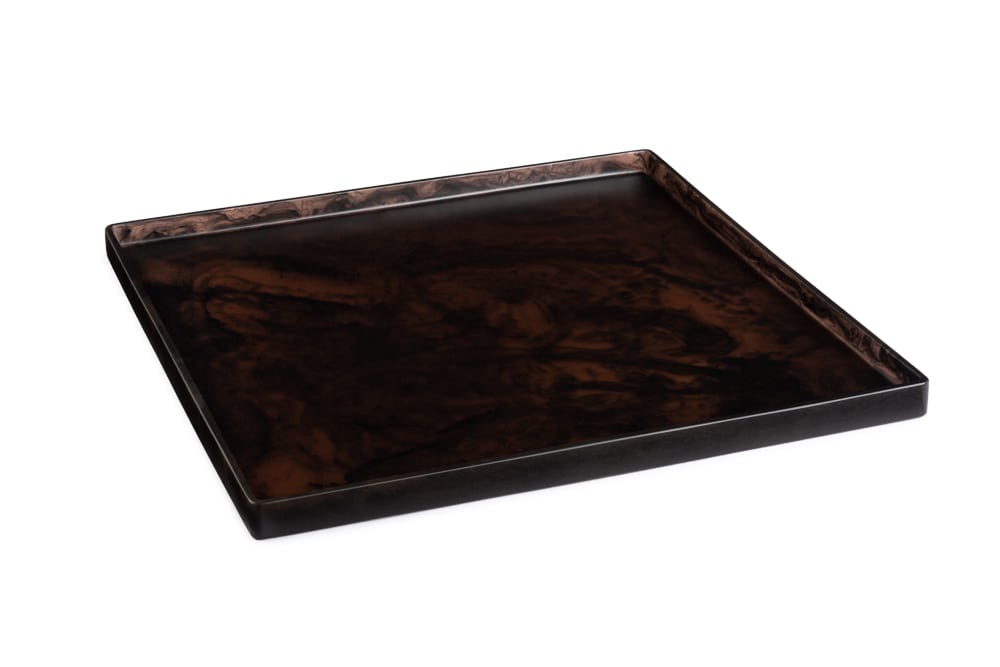 Chocolate Marble Square Platter