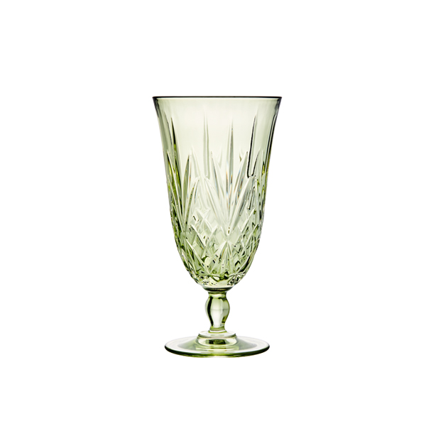 Empire Crystal Olive Water Goblet